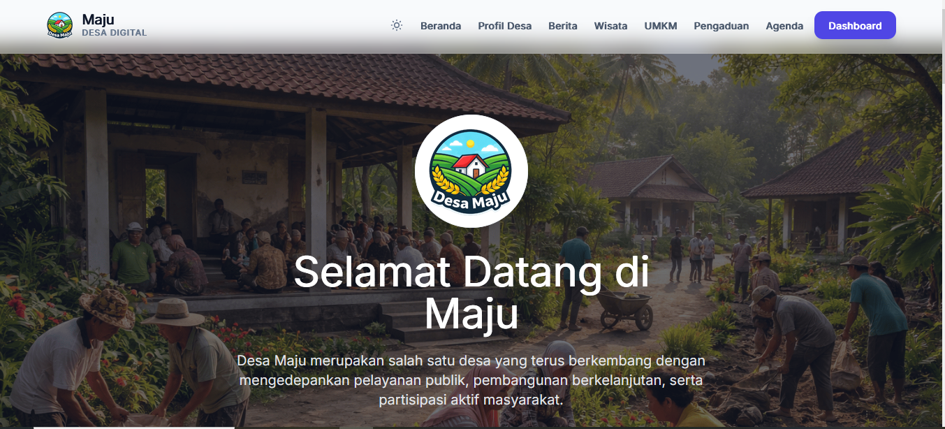 Peluncuran Website Resmi Desa Maju